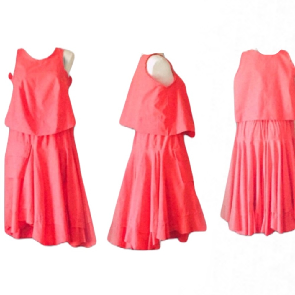 2 piece set. FitsM-2x  flare skirt/ and top set